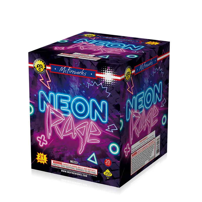 Neon kemarahan 21 tembakan 200g kek mc223