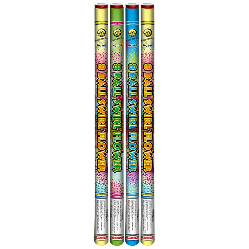8 bola berputar bunga lilin roman mc706